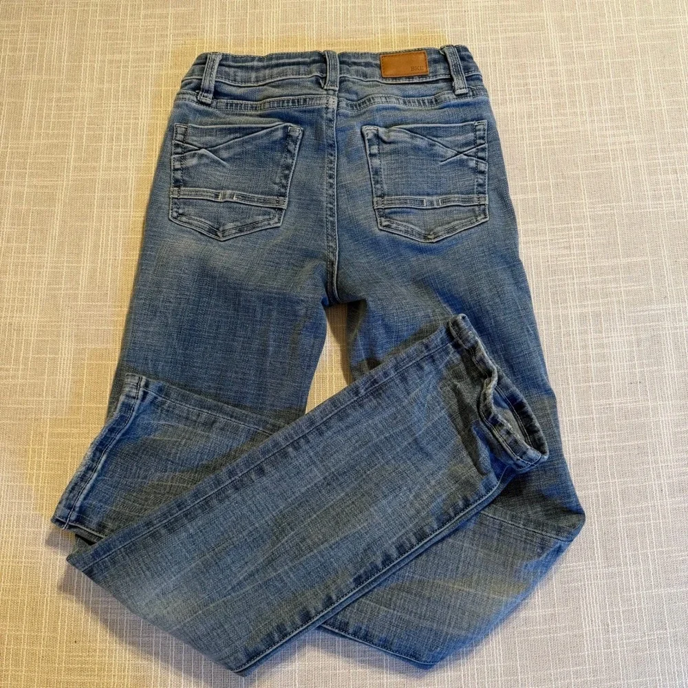BKE Youth Straight Leg Jeans Medium Wash Adjustable Waist Size 10R